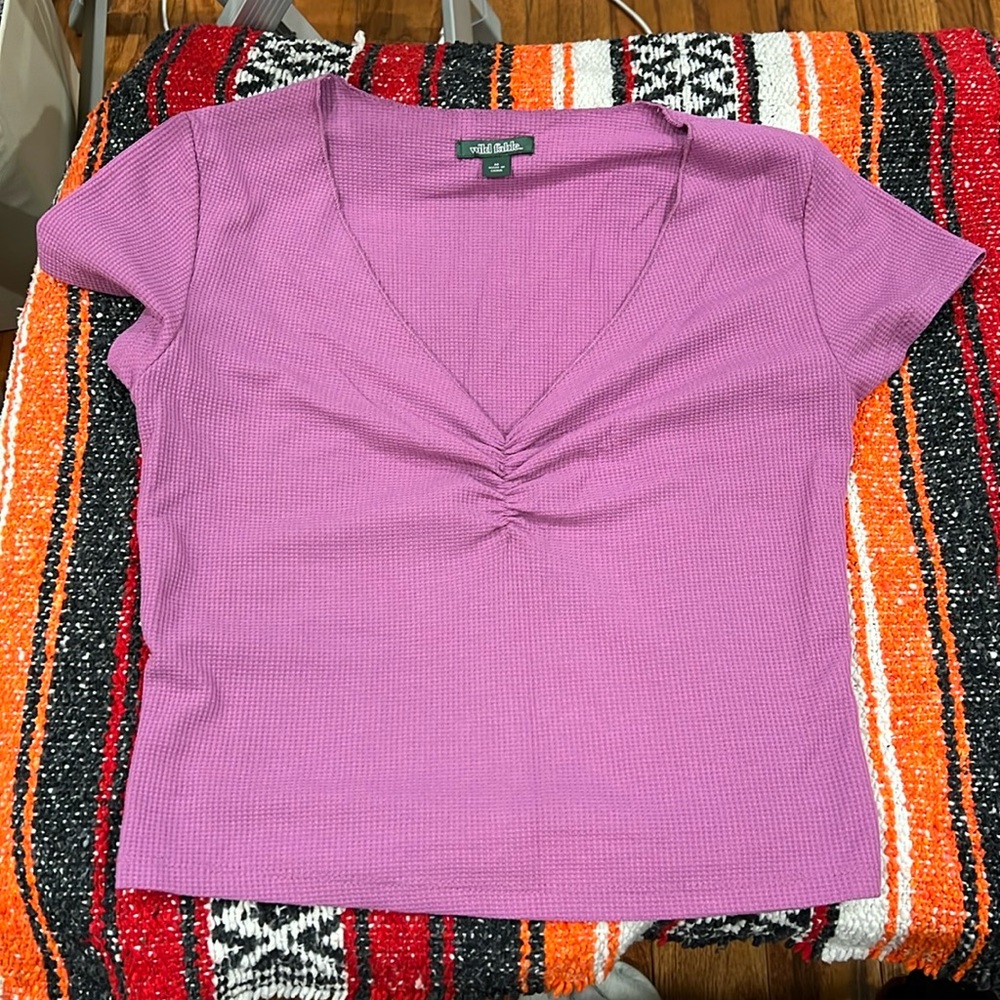 V neck crop top